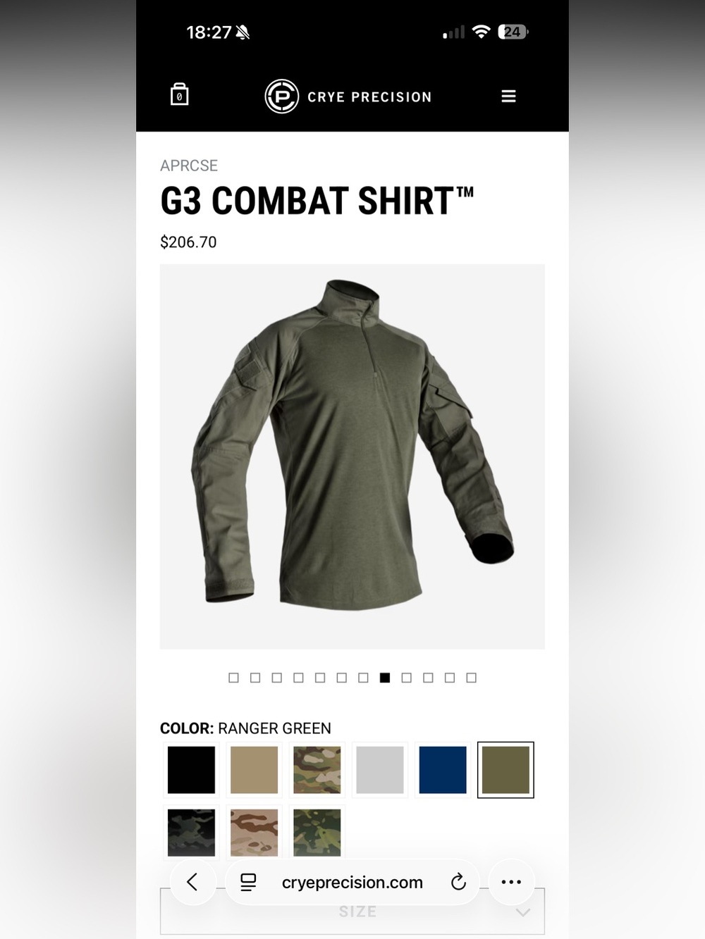 Crye Precision G3 Combat Shirt - Ranger Green